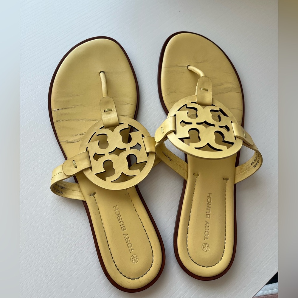 Light yellow Tory Burch Millers scandal